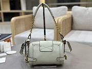 Chloe Small Paddington Crossbody Bag in Grained Leather White - 22x15x10cm - 4