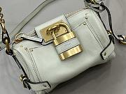 Chloe Small Paddington Crossbody Bag in Grained Leather White - 22x15x10cm - 2