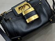 Chloe Small Paddington Crossbody Bag in Grained Leather Black - 22x15x10cm - 6