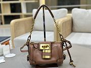Chloe Small Paddington Crossbody Bag in Grained Leather Brown - 22x15x10cm - 5
