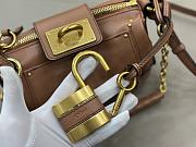 Chloe Small Paddington Crossbody Bag in Grained Leather Brown - 22x15x10cm - 4