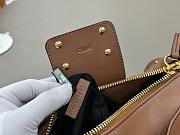 Chloe Small Paddington Crossbody Bag in Grained Leather Brown - 22x15x10cm - 2