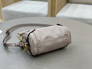 Chloe Small Paddington Crossbody Bag in Grained Leather Pink - 22x15x10cm - 6