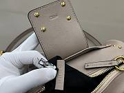 Chloe Small Paddington Crossbody Bag in Grained Leather Pink - 22x15x10cm - 4