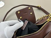 Chloe Small Paddington Crossbody Bag in Grained Leather Crafty Brown - 22x15x10cm - 2