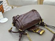 Chloe Small Paddington Crossbody Bag in Grained Leather Crafty Brown - 22x15x10cm - 5