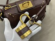Chloe Small Paddington Crossbody Bag in Grained Leather Crafty Brown - 22x15x10cm - 3