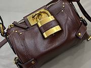 Chloe Small Paddington Crossbody Bag in Grained Leather Crafty Brown - 22x15x10cm - 4