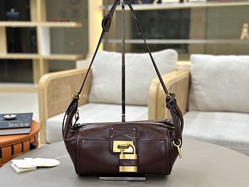 Chloe Paddington Crossbody Bag in Grained Leather Crafty Brown - 29x18x18.5cm