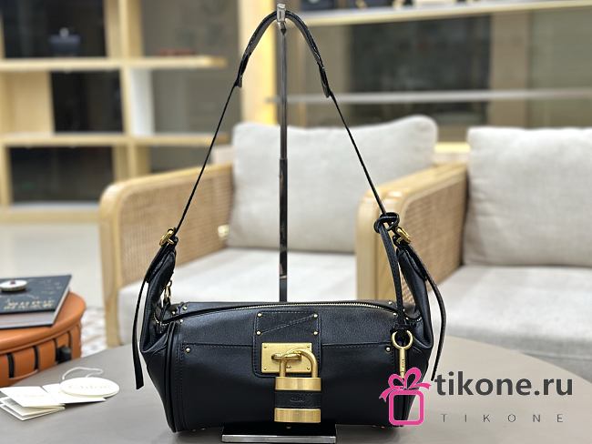 Chloe Paddington Crossbody Bag in Grained Leather Black - 29x18x18.5cm - 1