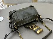 Chloe Small Paddington Crossbody Bag in Grained Leather Green - 22x15x10cm - 3