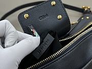 Chloe Small Paddington Crossbody Bag in Grained Leather Blue - 22x15x10cm - 6