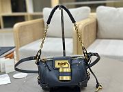 Chloe Small Paddington Crossbody Bag in Grained Leather Blue - 22x15x10cm - 5