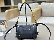 Chloe Small Paddington Crossbody Bag in Grained Leather Blue - 22x15x10cm - 3