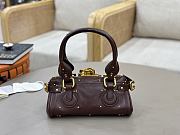 Chloe Small Paddington Bag In Grained Leather Crafty Brown - 26x12x12cm - 4