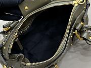 Chloe Small Paddington Bag In Grained Leather Green - 26x12x12cm - 5