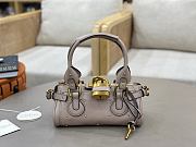 Chloe Small Paddington Bag In Grained Leather Pink - 26x12x12cm - 6