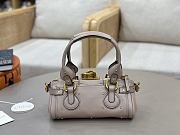 Chloe Small Paddington Bag In Grained Leather Pink - 26x12x12cm - 5