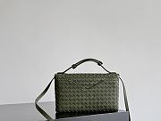 Bottega Veneta Knot Lock Green Tweed - 25x16x5.5cm - 6