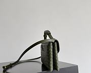Bottega Veneta Knot Lock Green Tweed - 25x16x5.5cm - 5