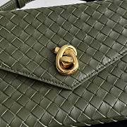 Bottega Veneta Knot Lock Green Tweed - 25x16x5.5cm - 2