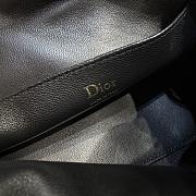 Dior Adiorable Top Handle Mini Bag Black Macrocannage Lambskin - 22.5x13x9cm - 2