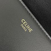 Celine Teen Nino Bag In Smooth Satinated Calfskin With Enamel Closure Black - 20.5x13x8cm - 3