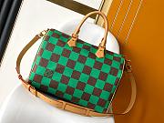 LV Damier Pop Speedy Bandouliere 40 Green N40579 - 40x26x23cm - 3