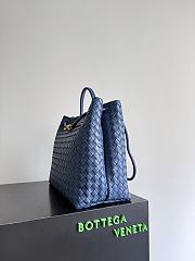 Bottega Veneta Large Andiamo Intrecciato Blue - 42x35x18cm - 6