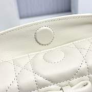 Dior Adiorable Top Handle Mini Bag White Macrocannage Lambskin - 22.5x13x9cm - 2