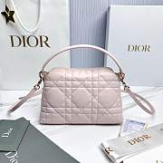 Dior Adiorable Top Handle Mini Bag Ballet Pink Macrocannage Lambskin - 22.5x13x9cm - 5