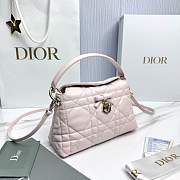 Dior Adiorable Top Handle Mini Bag Ballet Pink Macrocannage Lambskin - 22.5x13x9cm - 4