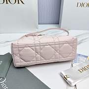 Dior Adiorable Top Handle Mini Bag Ballet Pink Macrocannage Lambskin - 22.5x13x9cm - 3