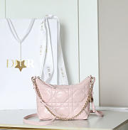 Diorling Mini Bag Soupir Pink Macrocannage Lambskin - 18x16.5x6cm - 1