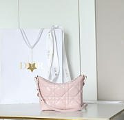 Diorling Mini Bag Soupir Pink Macrocannage Lambskin - 18x16.5x6cm - 5