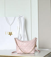 Diorling Mini Bag Soupir Pink Macrocannage Lambskin - 18x16.5x6cm - 3