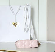 Diorling Mini Bag Soupir Pink Macrocannage Lambskin - 18x16.5x6cm - 2