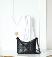 Diorling Mini Bag Black Macrocannage Lambskin - 18x16.5x6cm - 5