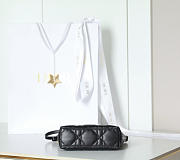 Diorling Mini Bag Black Macrocannage Lambskin - 18x16.5x6cm - 4
