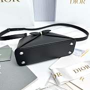 Mini Dior Cigale Bag Shiny Supple Calfskin Black - 21.5x7.5x15cm - 6