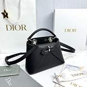 Mini Dior Cigale Bag Shiny Supple Calfskin Black - 21.5x7.5x15cm - 5