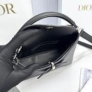 Mini Dior Cigale Bag Shiny Supple Calfskin Black - 21.5x7.5x15cm - 2