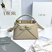 Mini Dior Cigale Bag Shiny Supple Calfskin Light Beige - 21.5x7.5x15cm - 1