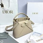 Mini Dior Cigale Bag Shiny Supple Calfskin Light Beige - 21.5x7.5x15cm - 6