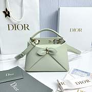 Mini Dior Cigale Bag Shiny Supple Calfskin Soupir Green - 21.5x7.5x15cm - 1
