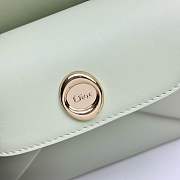 Mini Dior Cigale Bag Shiny Supple Calfskin Soupir Green - 21.5x7.5x15cm - 3