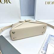 Mini Dior Cigale Bag Shiny Supple Calfskin Off White - 21.5x7.5x15cm - 6