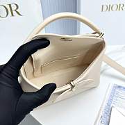 Mini Dior Cigale Bag Shiny Supple Calfskin Off White - 21.5x7.5x15cm - 2