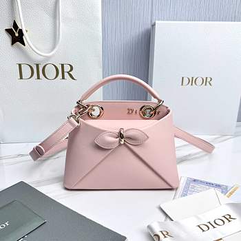 Mini Dior Cigale Bag Shiny Supple Calfskin Soupir Pink - 21.5x7.5x15cm