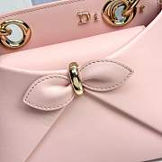 Mini Dior Cigale Bag Shiny Supple Calfskin Soupir Pink - 21.5x7.5x15cm - 4